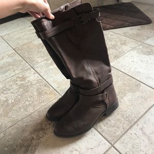 Leather riding boots!